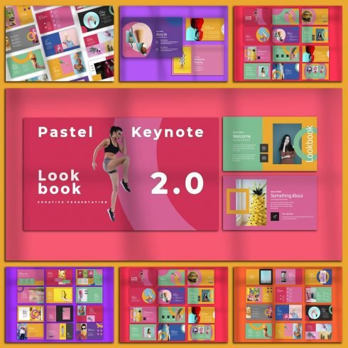 LookBook Pastel Keynote main cover.