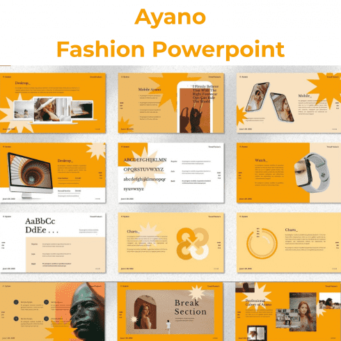 Ayano - Fashion Powerpoint main cover.