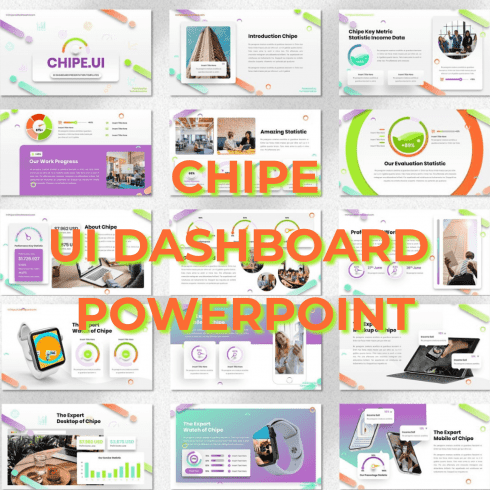 Chipe - UI Dashboard Powerpoint main cover.