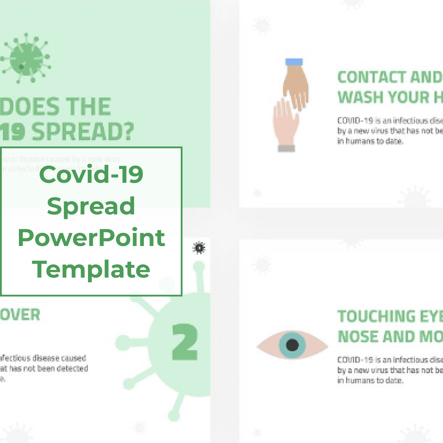 Covid-19 Spread PowerPoint Template main cover.