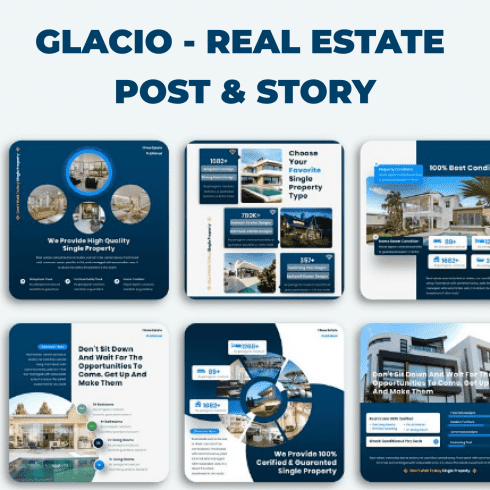Glacio - Real Estate Post & Story main cover.