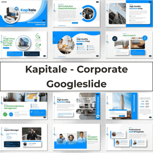 Kapitale - Corporate Googleslide main cover.