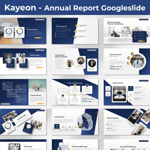 Kayeon - Annual Report Googleslide main cover.