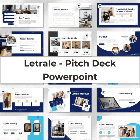 Letrale - Pitch Deck Powerpoint main cover.