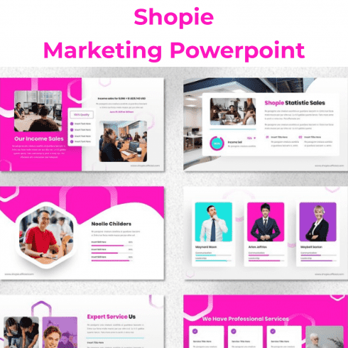 Shopie - Marketing Powerpoint main cover.
