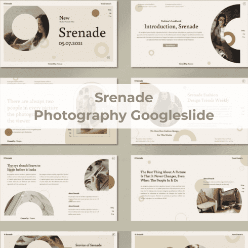 Srenade - Photography Googleslide main cover.
