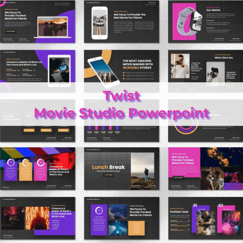 Twist - Movie Studio Powerpoint main cover.