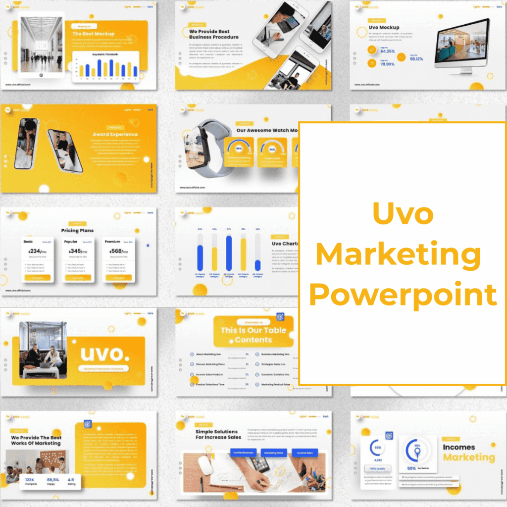 Uvo - Marketing Powerpoint Template – MasterBundles
