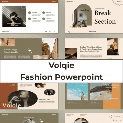 Volqie - Fashion Powerpoint main cover.