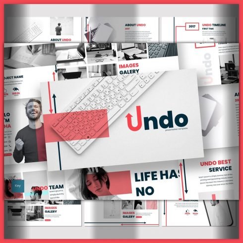 Undo - Keynote Template cover image.