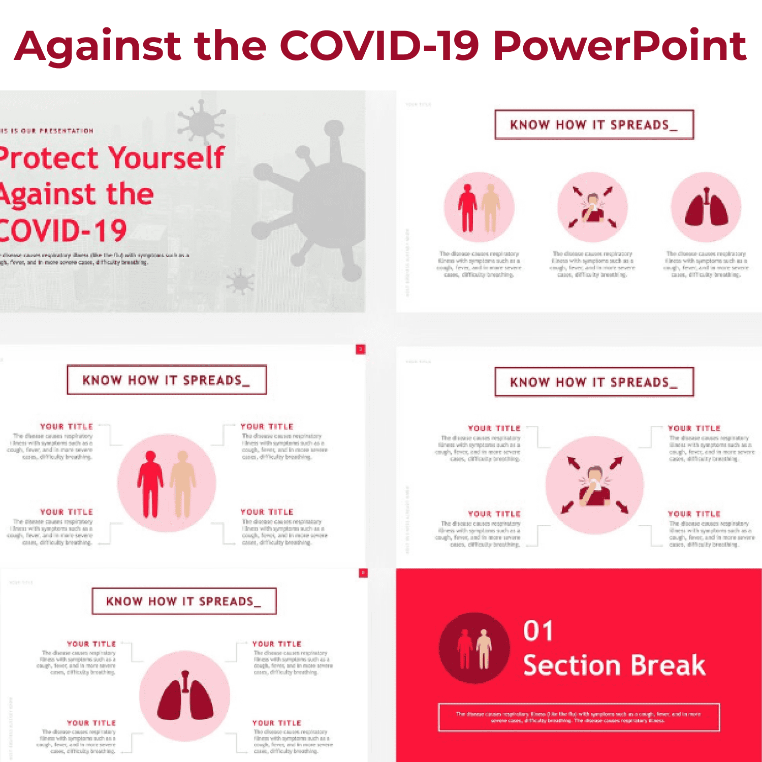 Against the COVID-19 PowerPoint cover image.