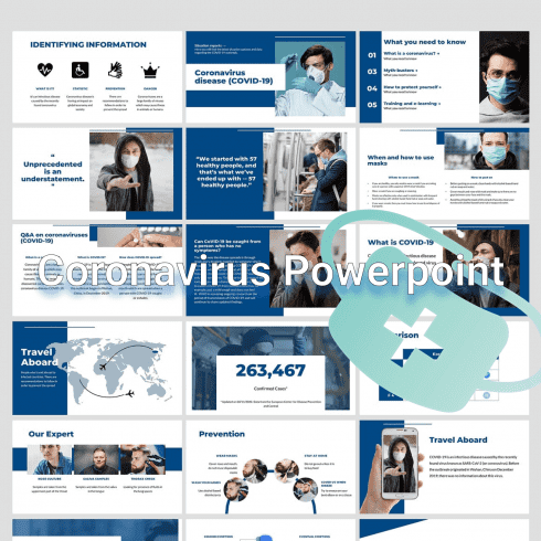 Coronavirus Powerpoint cover image.