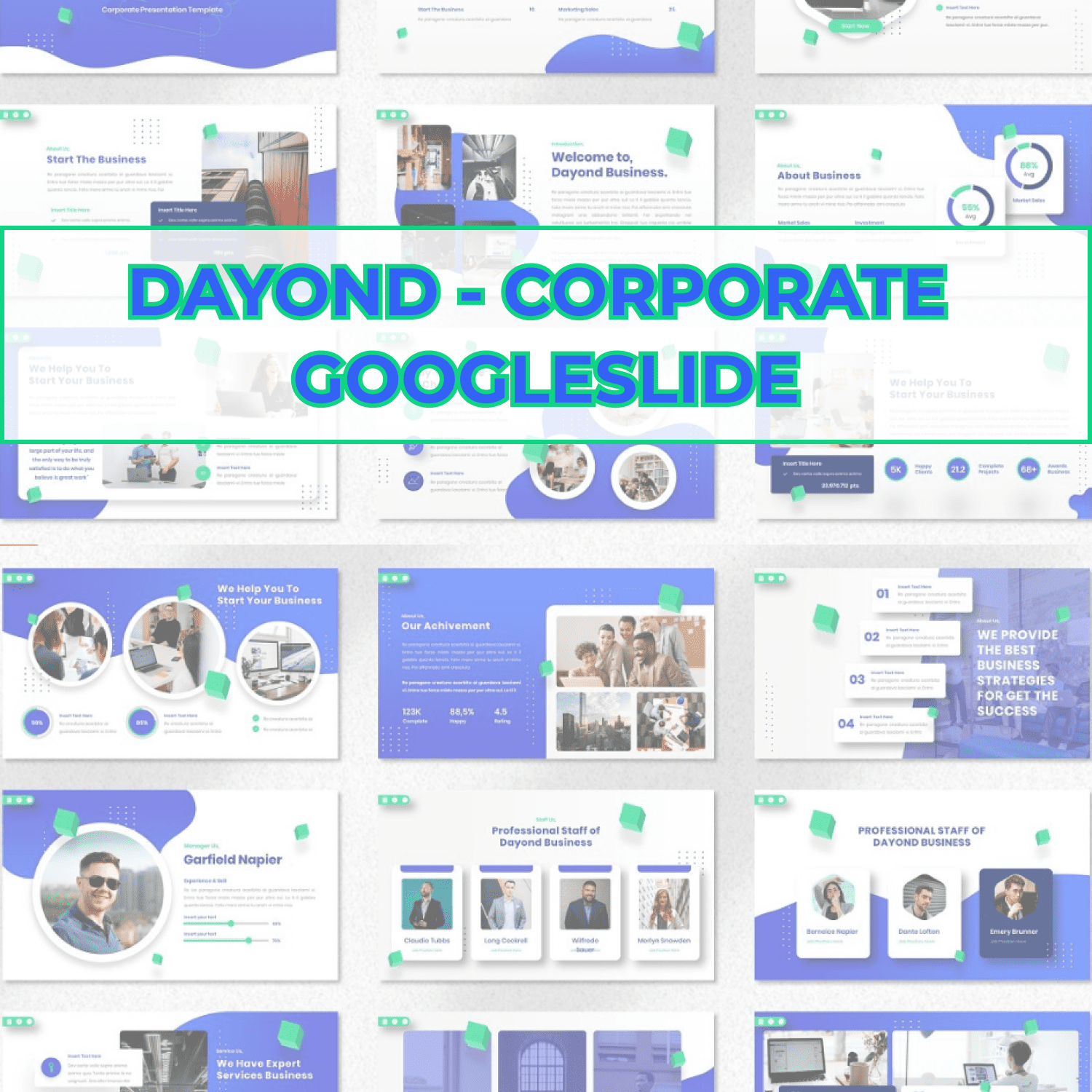 Dayond - Corporate Googleslide cover image.