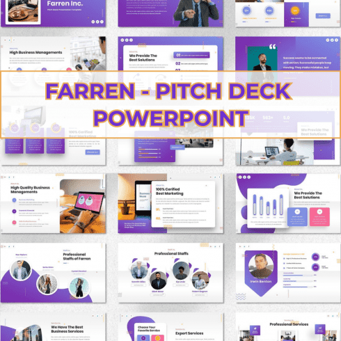 Farren - Pitch Deck Powerpoint cover image.