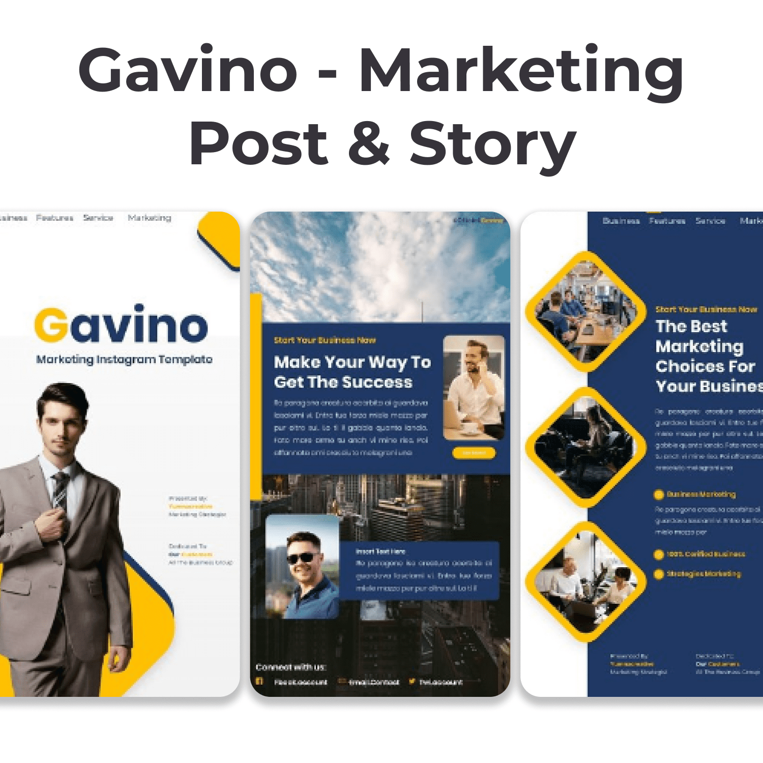 Gavino - Marketing Post & Story cover image.