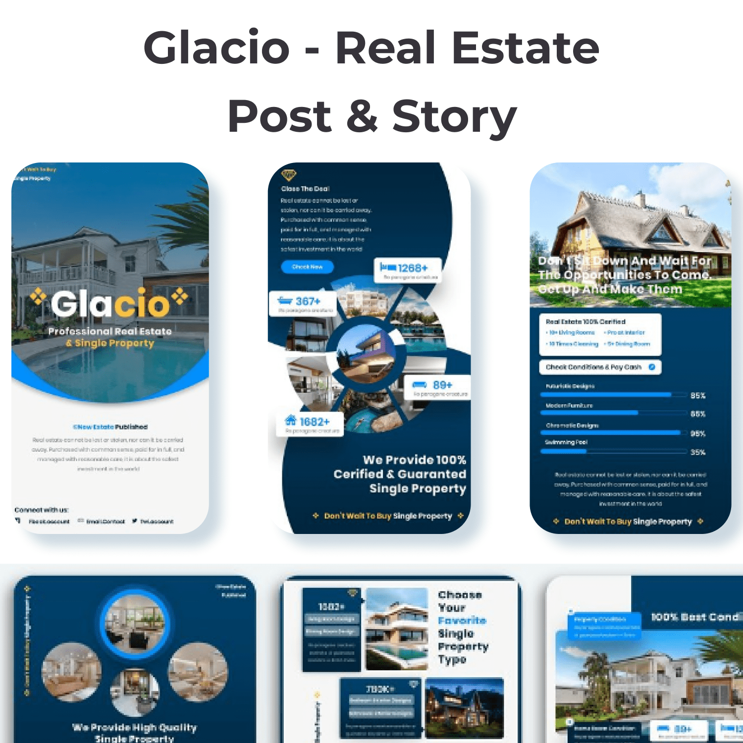 Glacio - Real Estate Post & Story cover image.