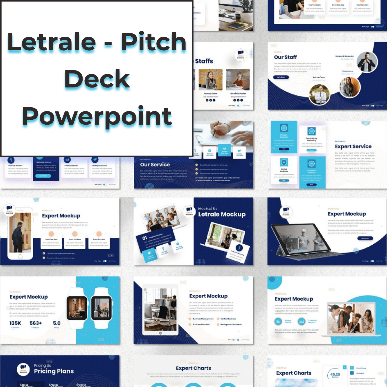 Letrale - Pitch Deck Powerpoint cover image.