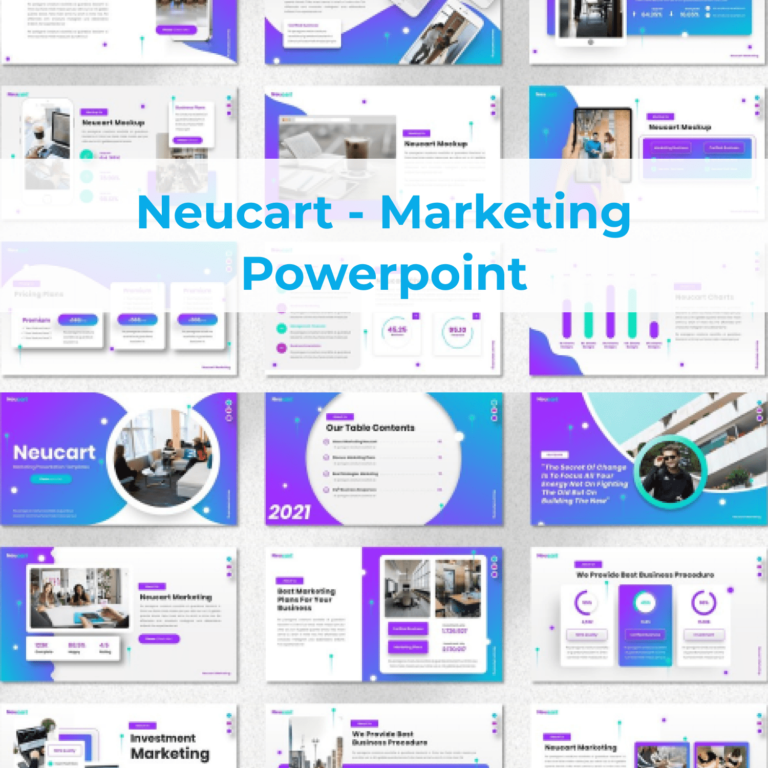 Neucart - Marketing Powerpoint cover image.