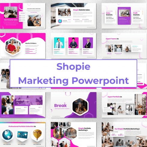 Shopie - Marketing Powerpoint cover image.