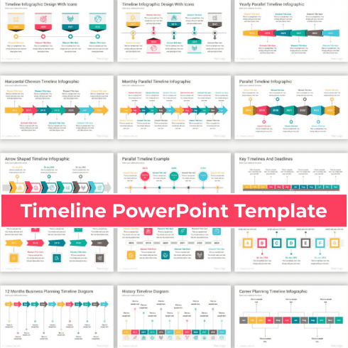Timeline PowerPoint Template main cover.