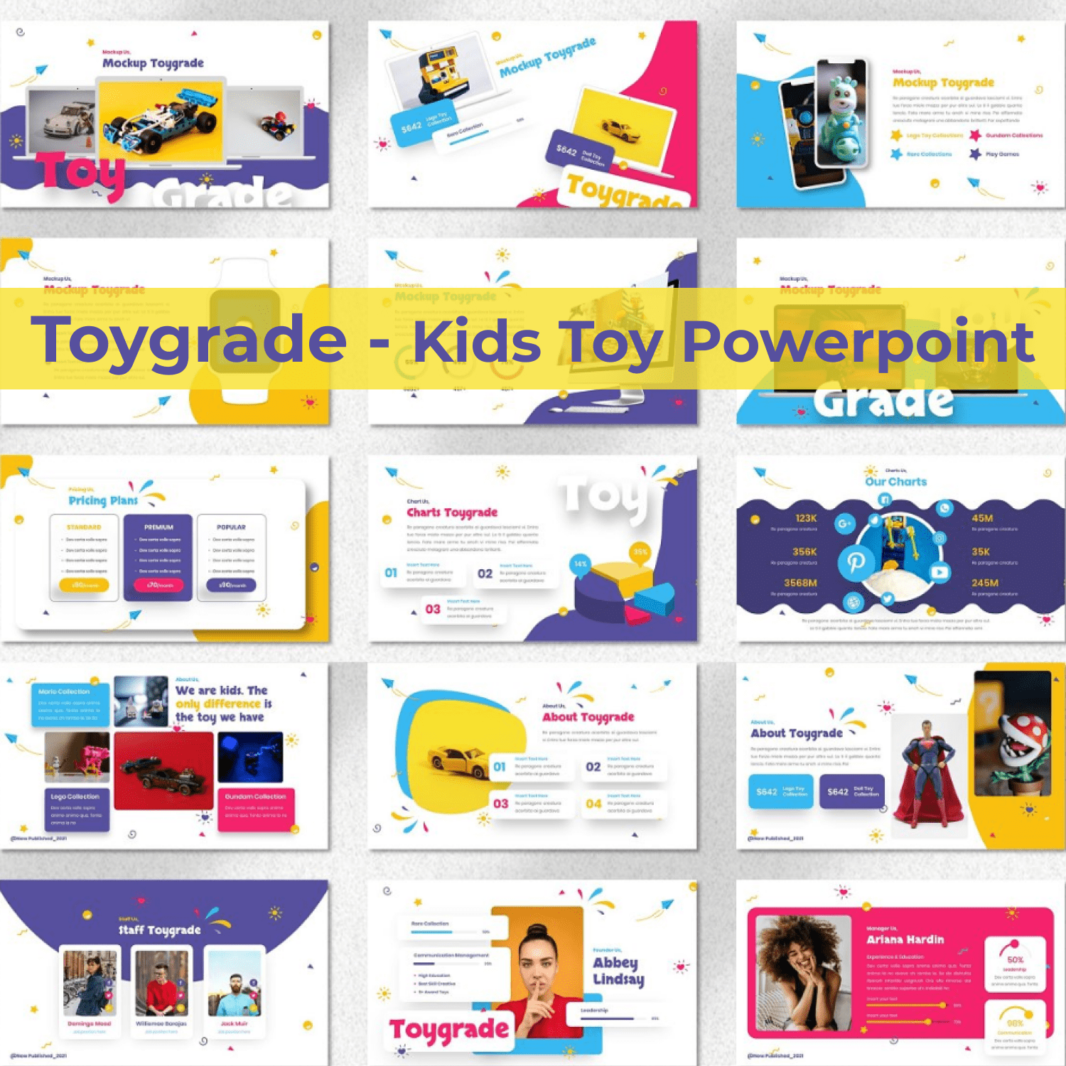 Toygrade - Kids Toy Powerpoint cover image.