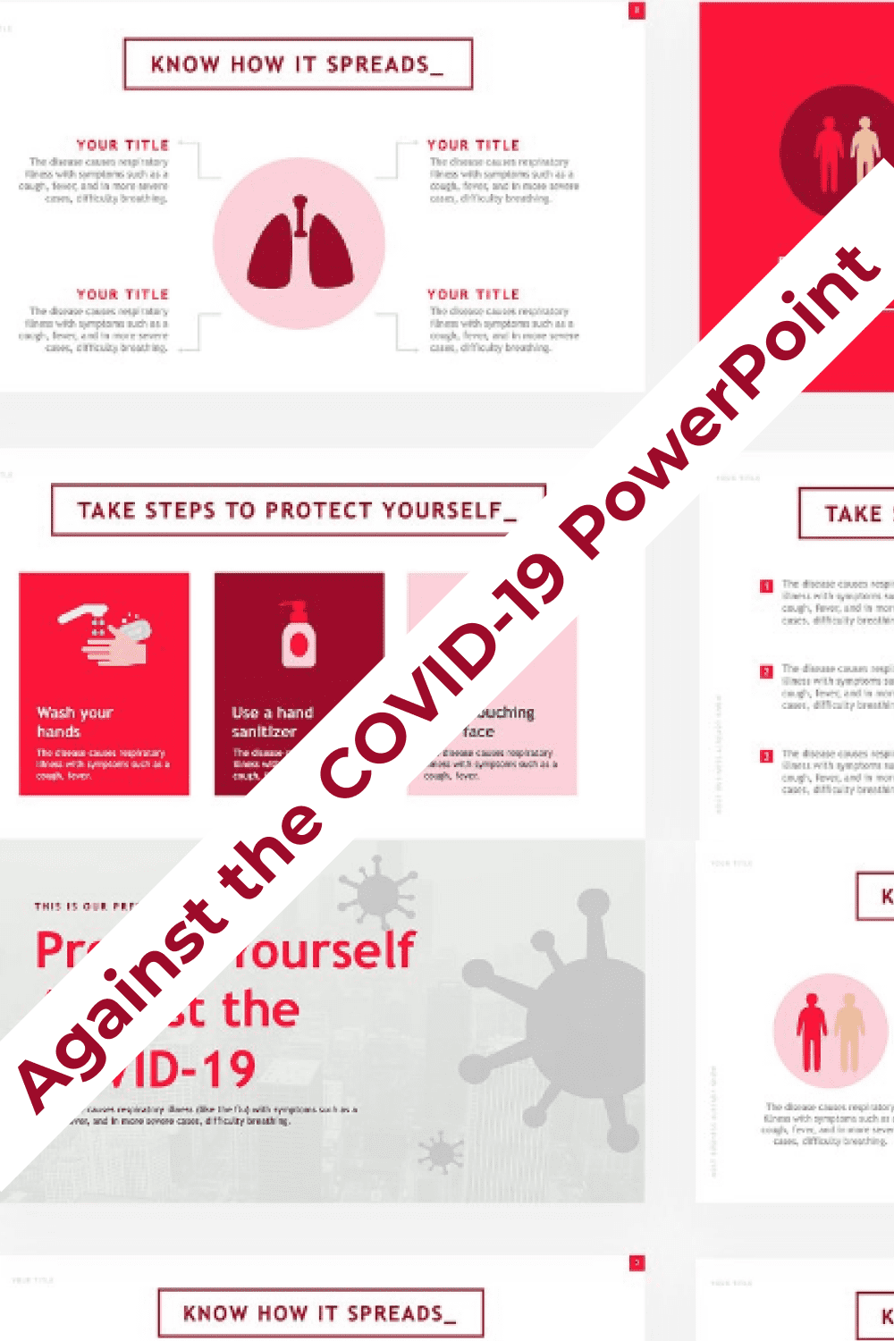 Against the COVID-19 PowerPoint Pinterest.