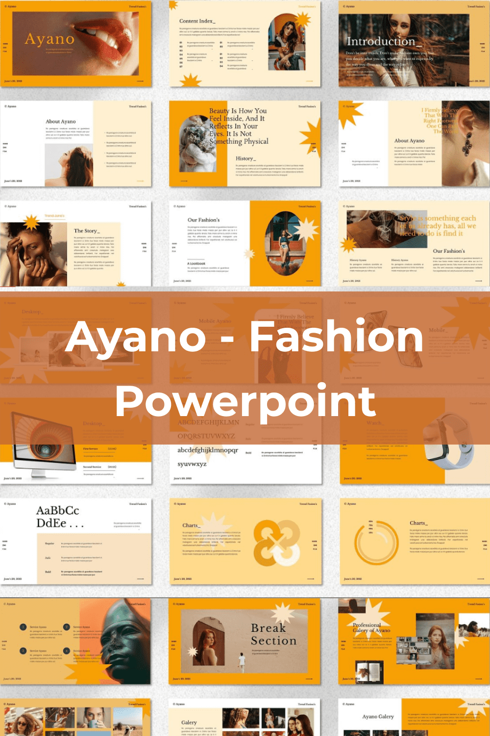 Ayano - Fashion Powerpoint Pinterest.