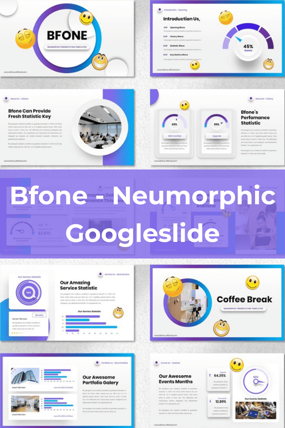 Bfone - Neumorphic Googleslide Pinterest.