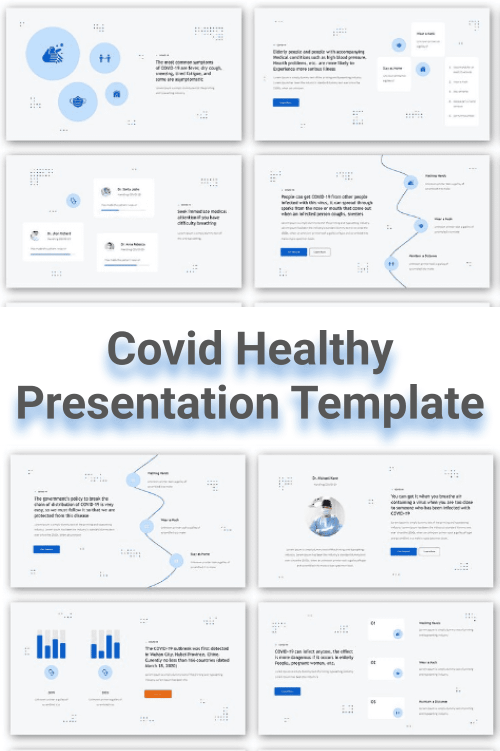 Covid Healthy Presentation Template Pinterest.