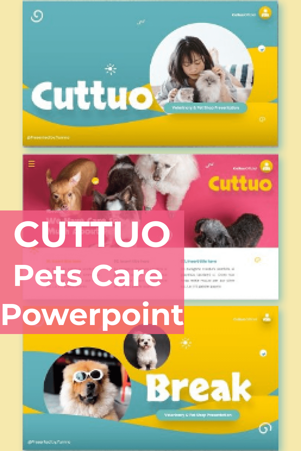 Cuttuo - Pets Care Powerpoint Pinterest.