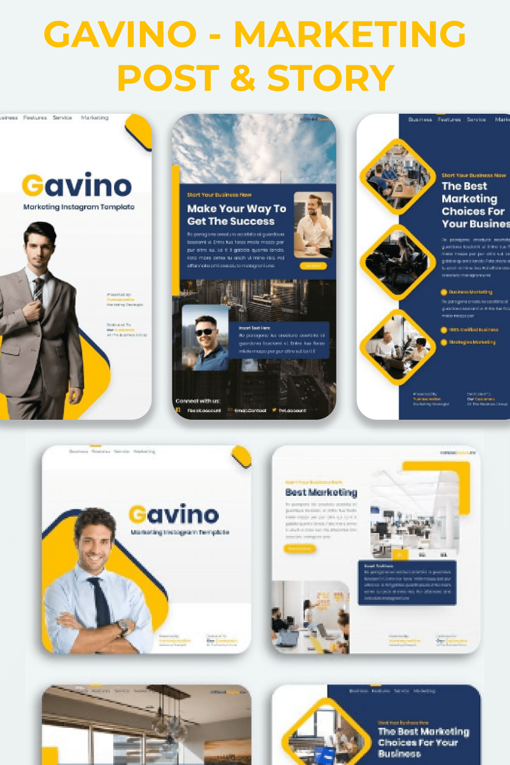Gavino - Marketing Post & Story Pinterest.