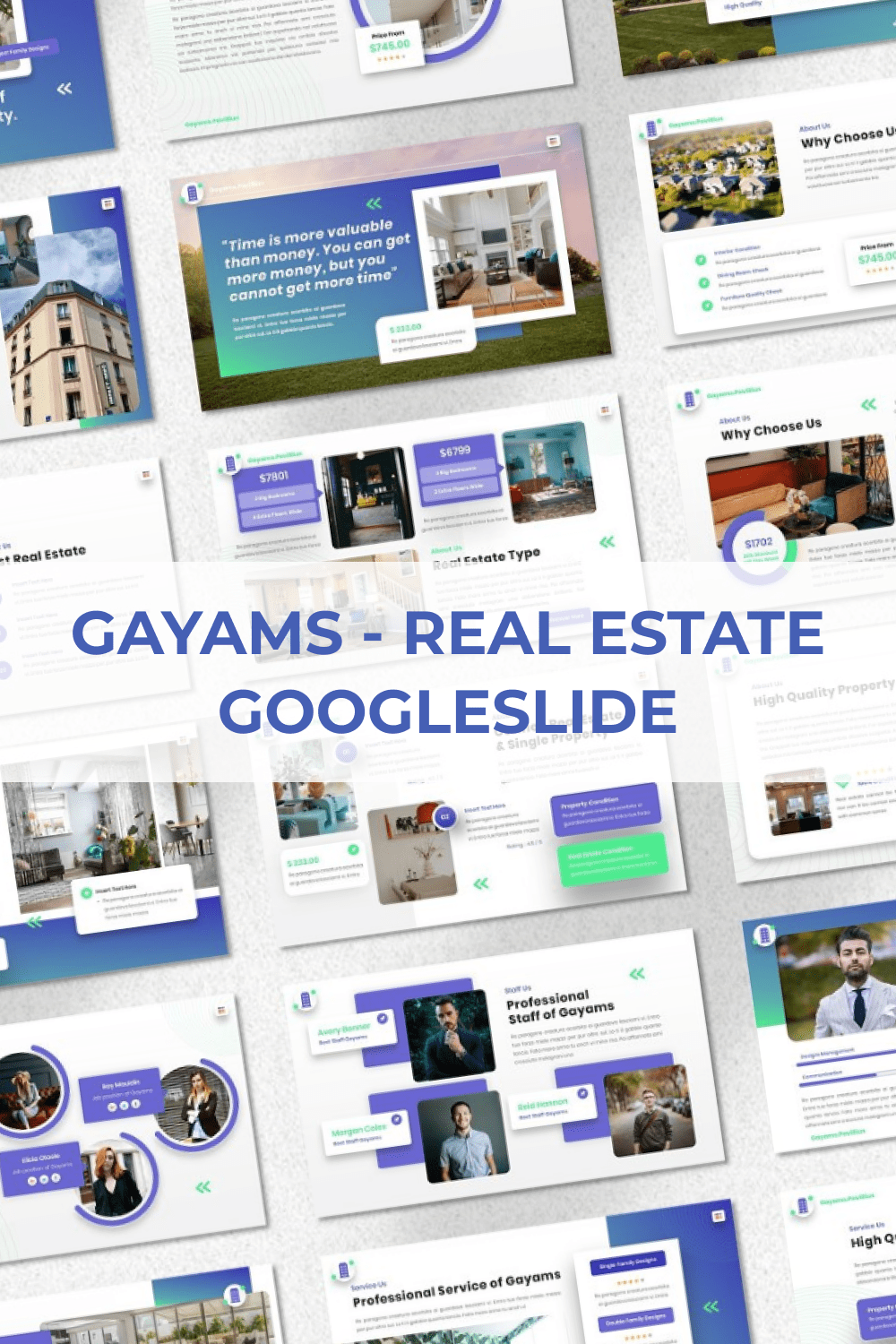 Gayams - Real Estate Googleslide Pinterest.