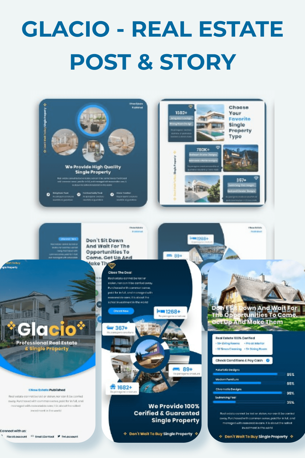 Glacio - Real Estate Post & Story Pinterest.