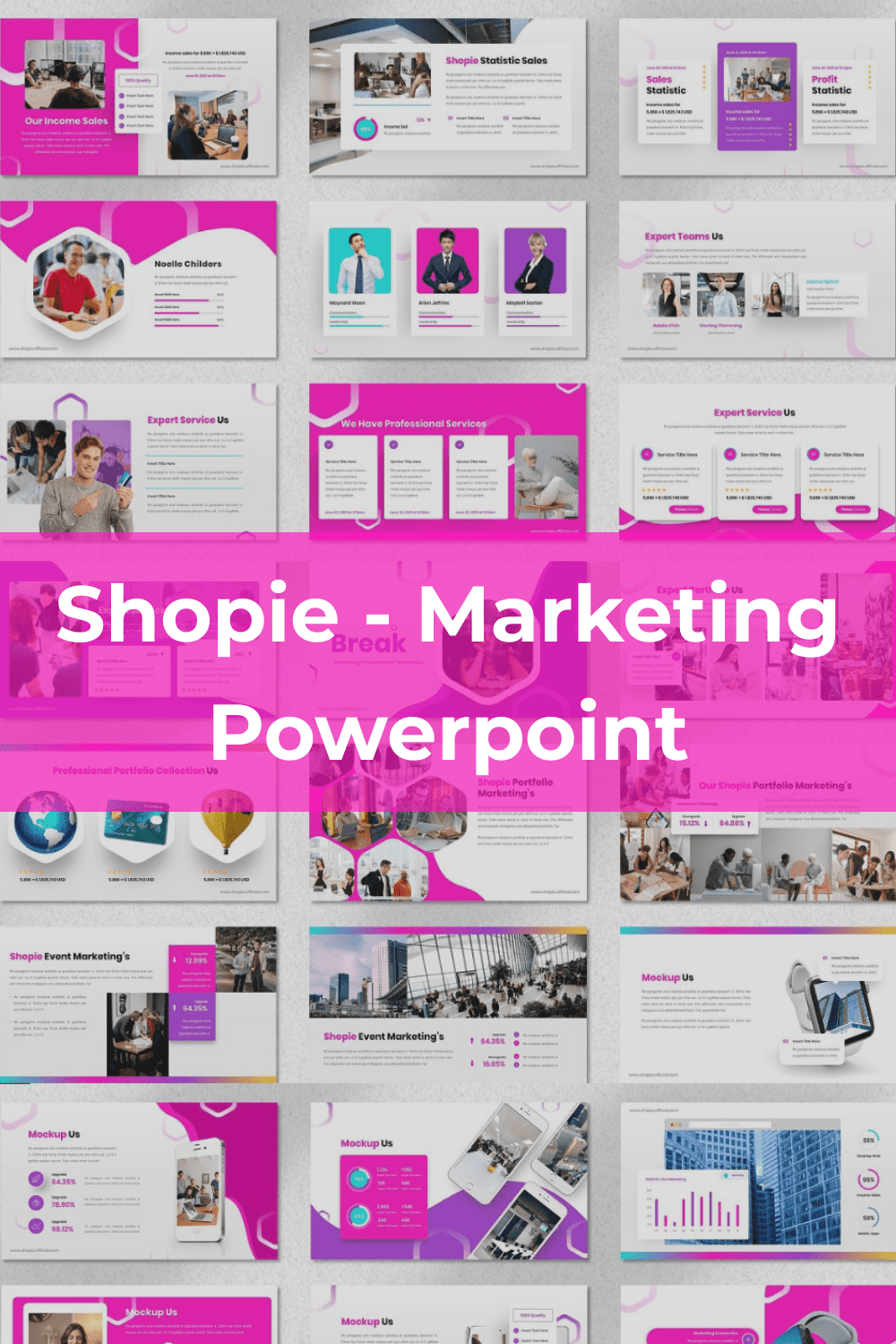 Shopie - Marketing Powerpoint Pinterest.