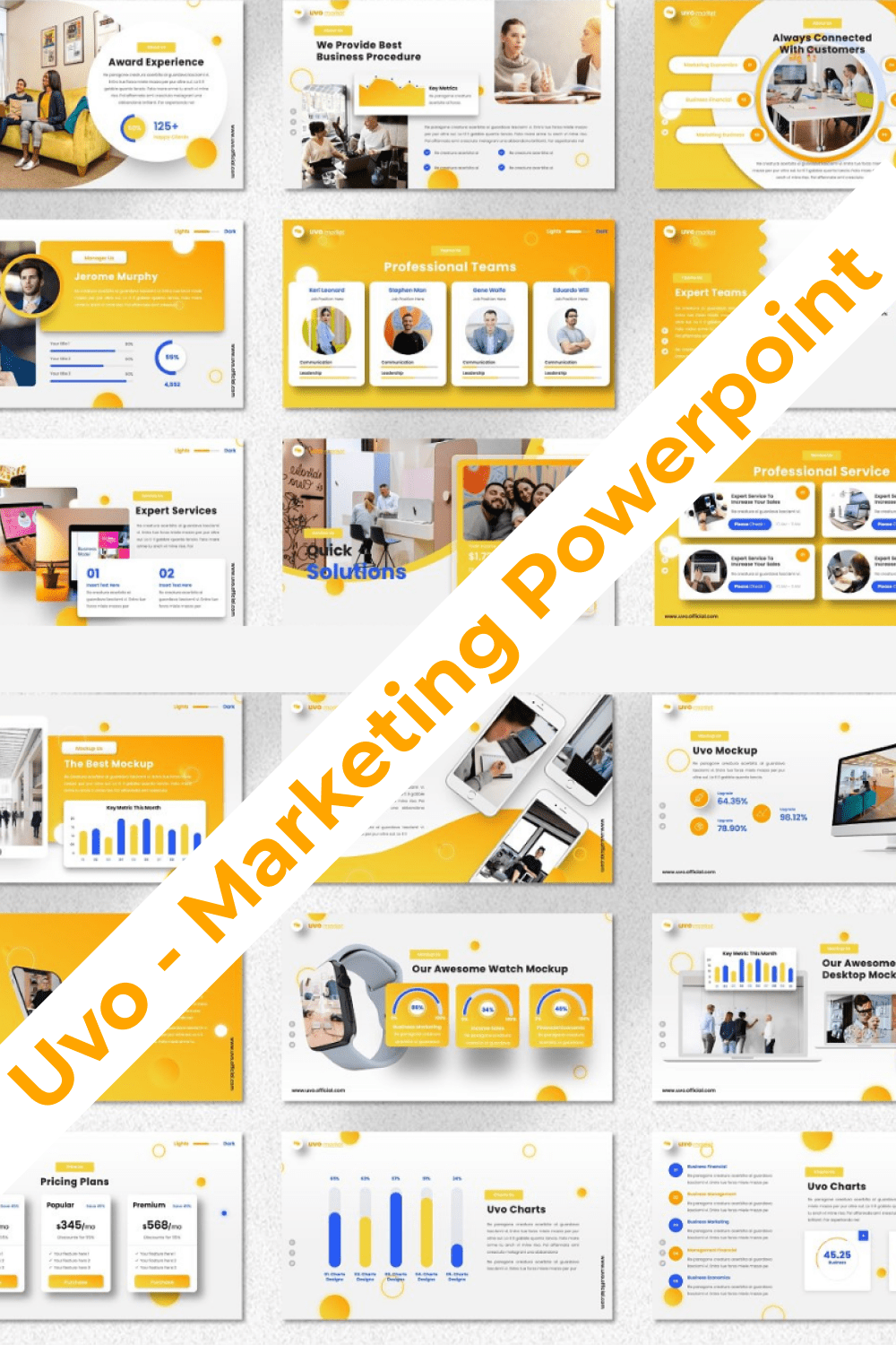 Uvo - Marketing Powerpoint Pinterest.