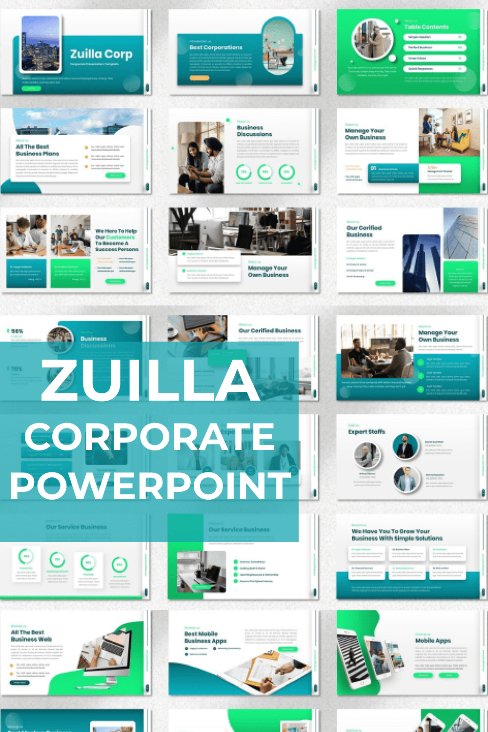 Zuilla - Corporate Powerpoint Pinterest.