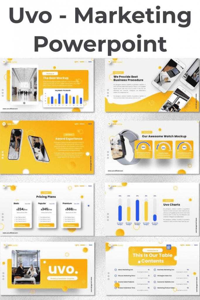 Uvo - Marketing Powerpoint Template – MasterBundles