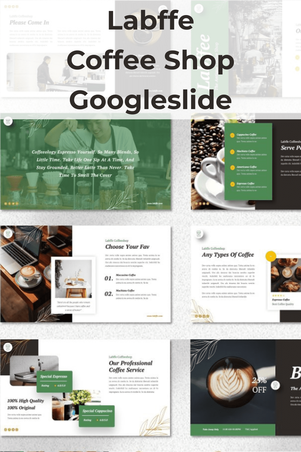 Labffe - Coffee Shop Googleslide Pinterest.