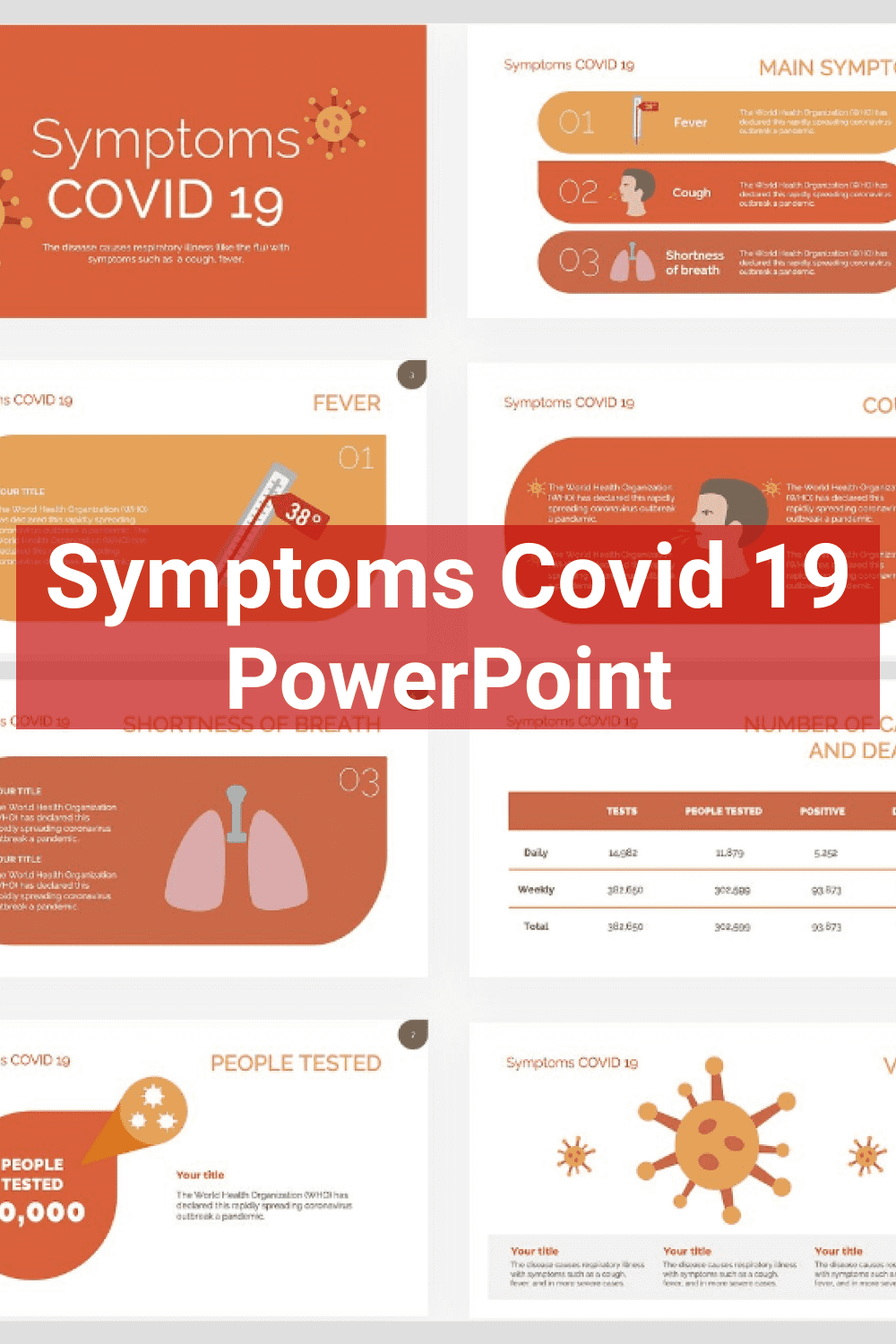Symptoms Covid 19 PowerPoint Pinterest.