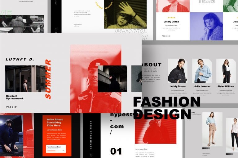 Fashion Design Presentation Template – MasterBundles