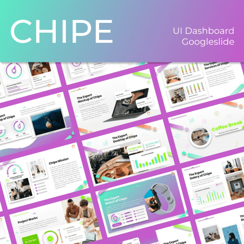 Chipe - UI Dashboard Googleslide main cover.