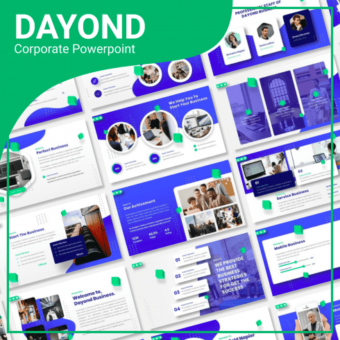 Dayond Corporate Powerpoint main cover.