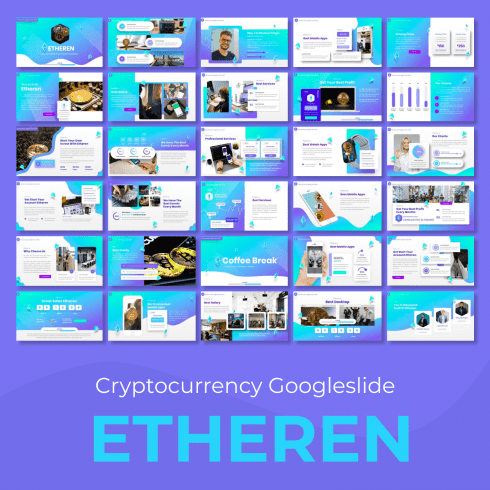 Etheren - Cryptocurrency Googleslide main cover.