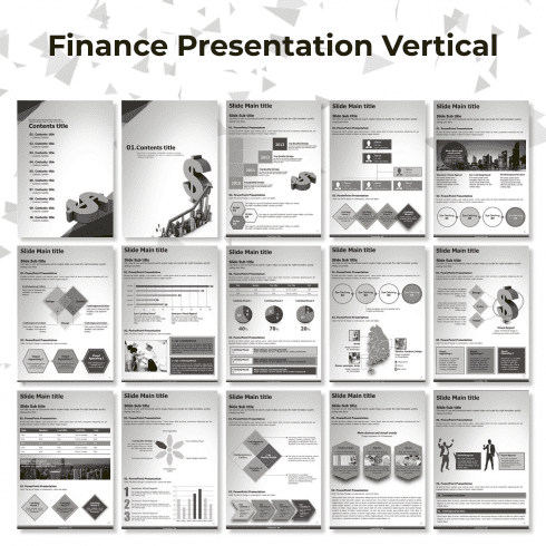 Finance Presentation Vertical main cover.