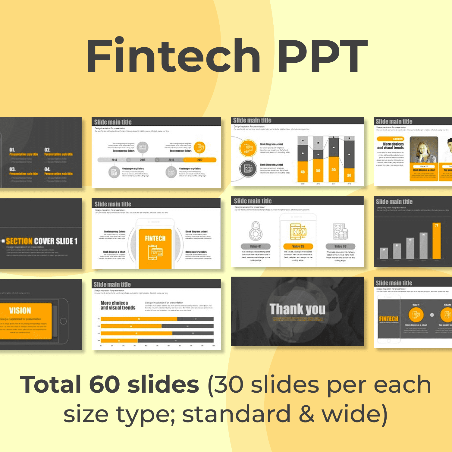 Fintech PPT cover image.