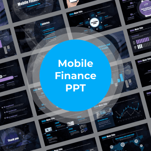 Mobile Finance PPT main cover.