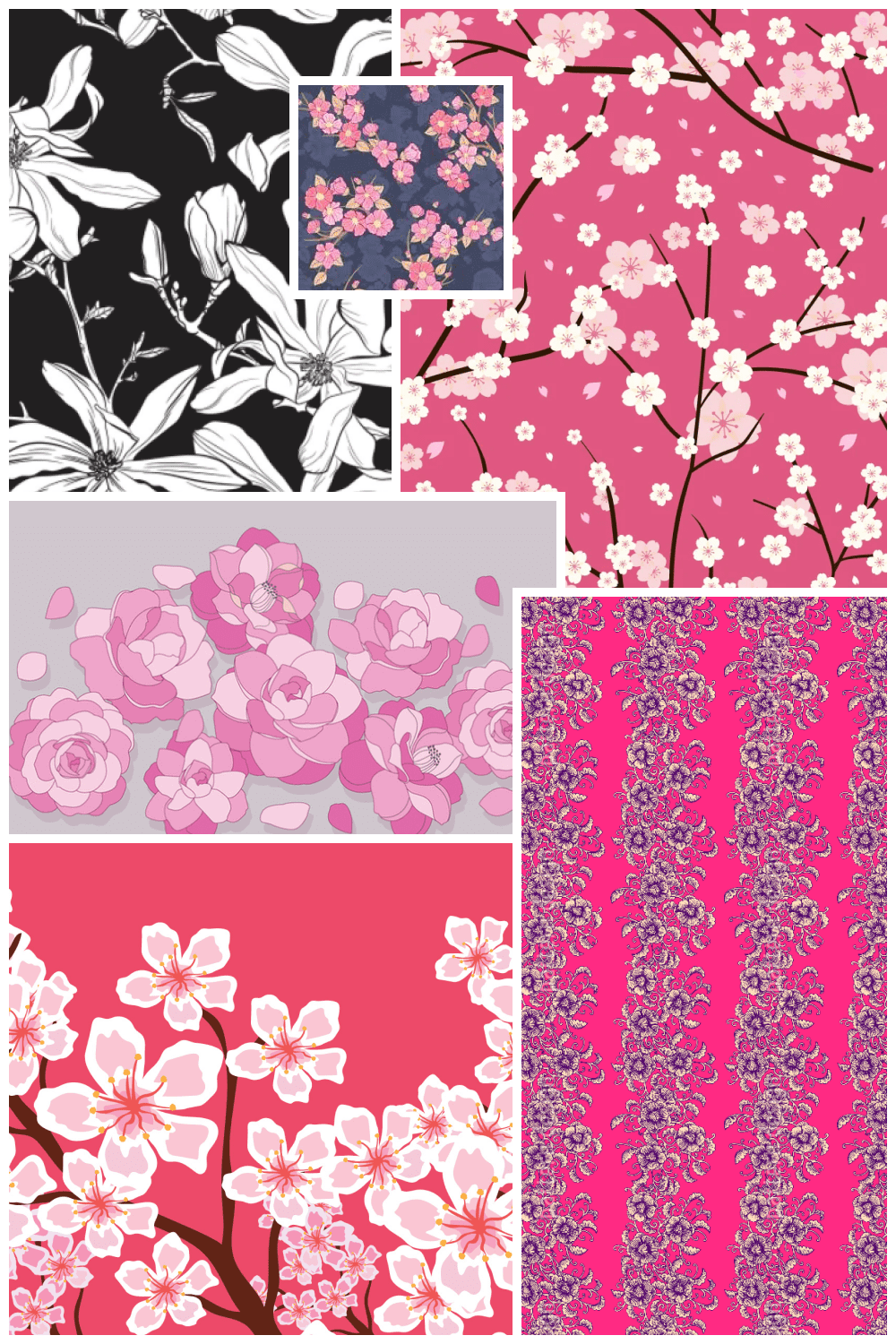 Japanese Flowers Patterns Pinterest.