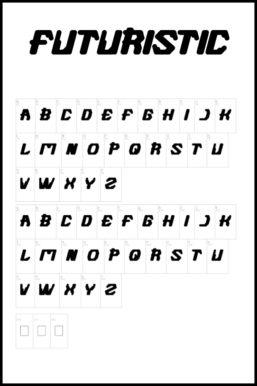 Free font, no straight edges with an interesting design.
