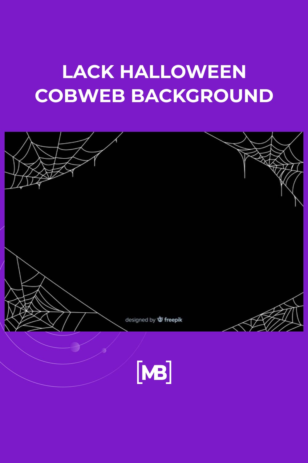 10 Lack halloween cobweb background