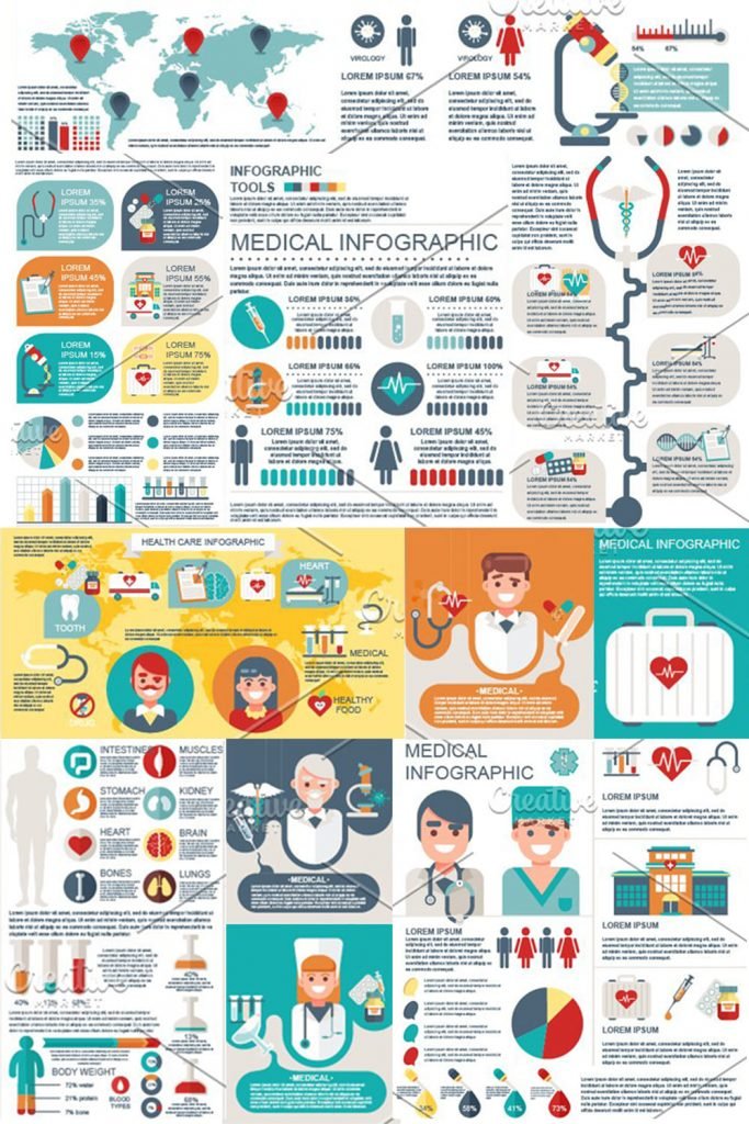 Medical Infographic Elements – MasterBundles